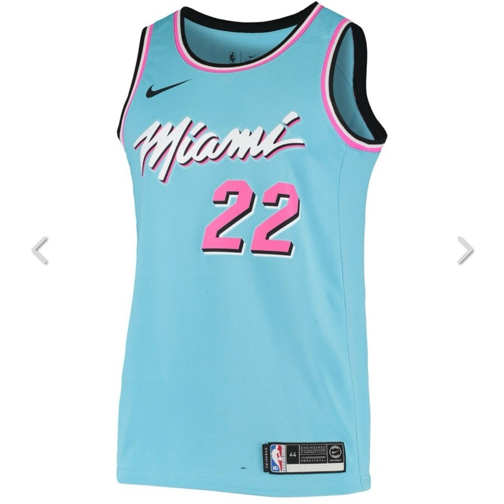Nike Light Blue Miami Jersey with Pink Accents Butler 22
